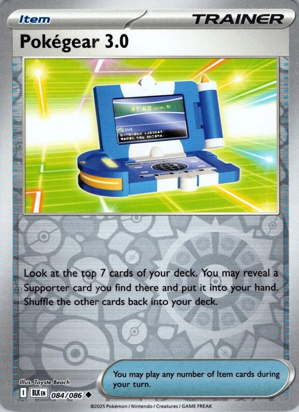 Black Bolt Pokégear 3.0 #84/86 reverse holo